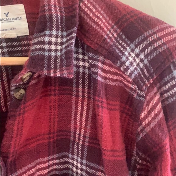 Frayed Red Plaid Shirt - Picture 2 of 4